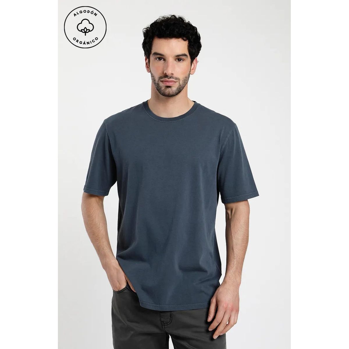 FROENS - Polera Manga Corta Hombre Ranita Azul Froens