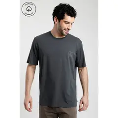FROENS - Polera Manga Corta Hombre Forest Grafito