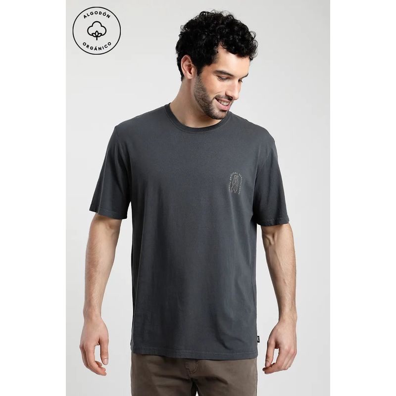 FROENS - Polera Manga Corta Hombre Forest Grafito Froens