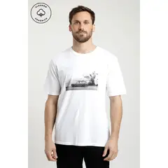 FROENS - Polera Manga Corta Hombre Musa Azul