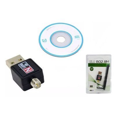 Imagen 2 del producto Mini Adaptador Wifi Lan Usb 2.0 + Antena 300 Mbps