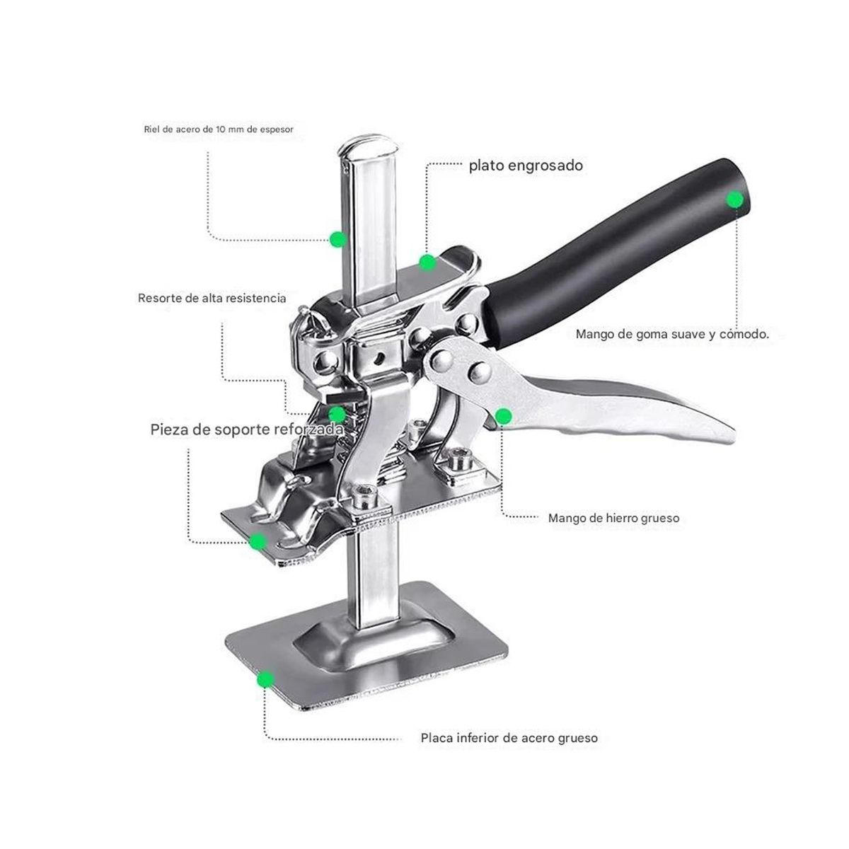 GENERICO - Elevador Nivelador Manual 120 Kg Multiuso Muebles Azulejos