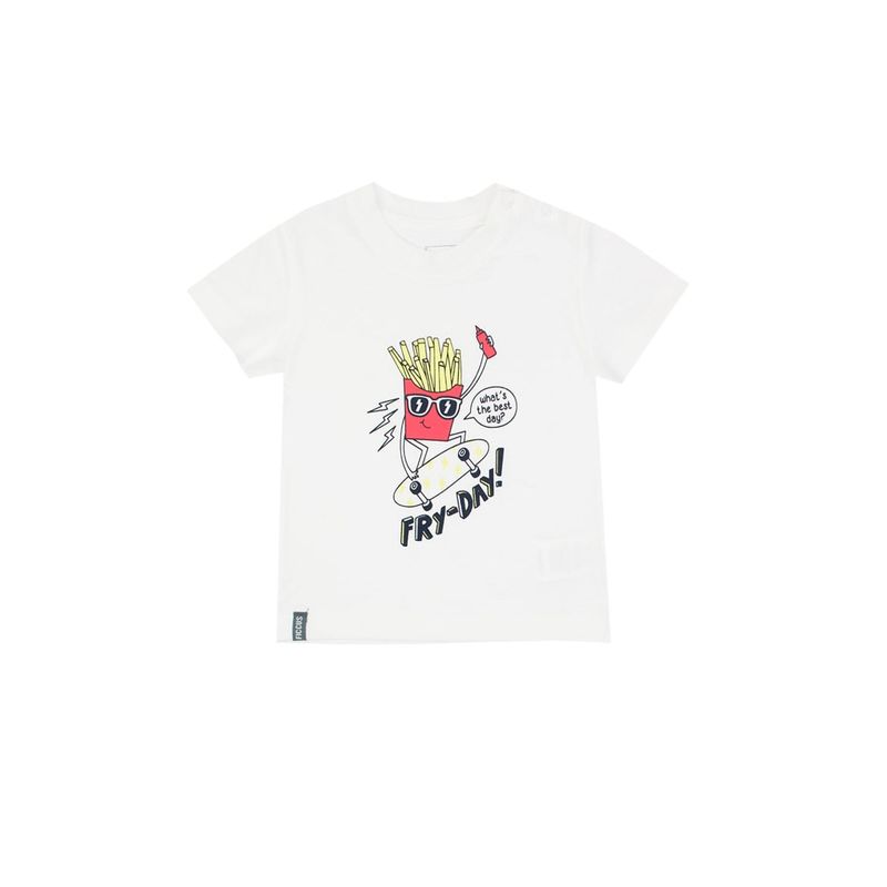 FICCUS - Polera Bebé Niño Day To Day Blanco
