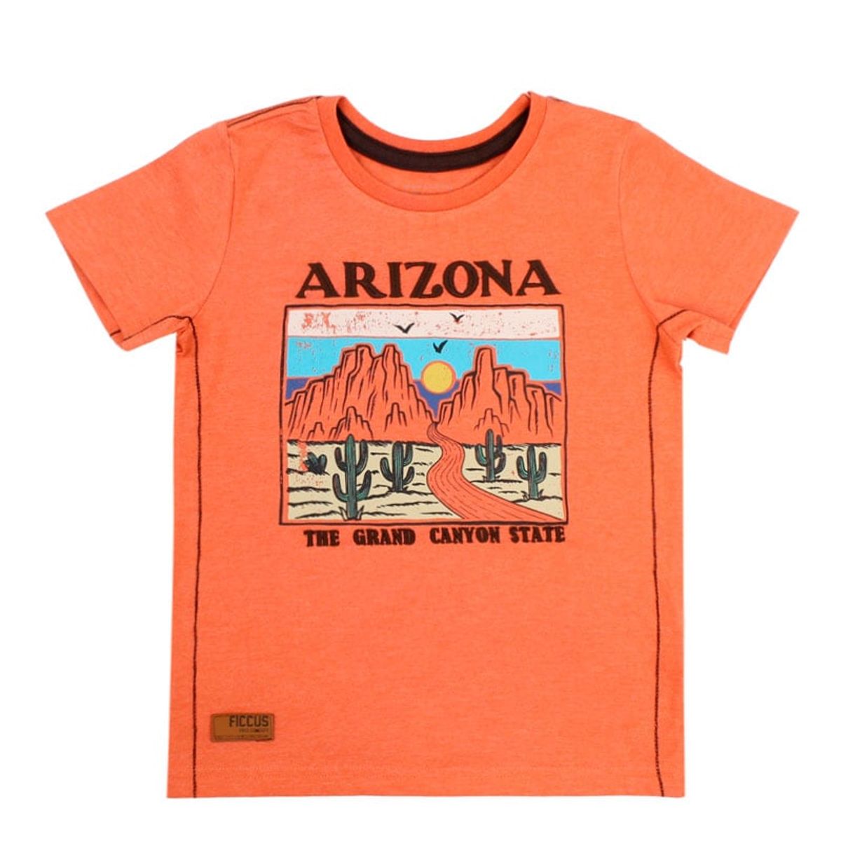 FICCUS - Polera Kids Niño Free Naranjo