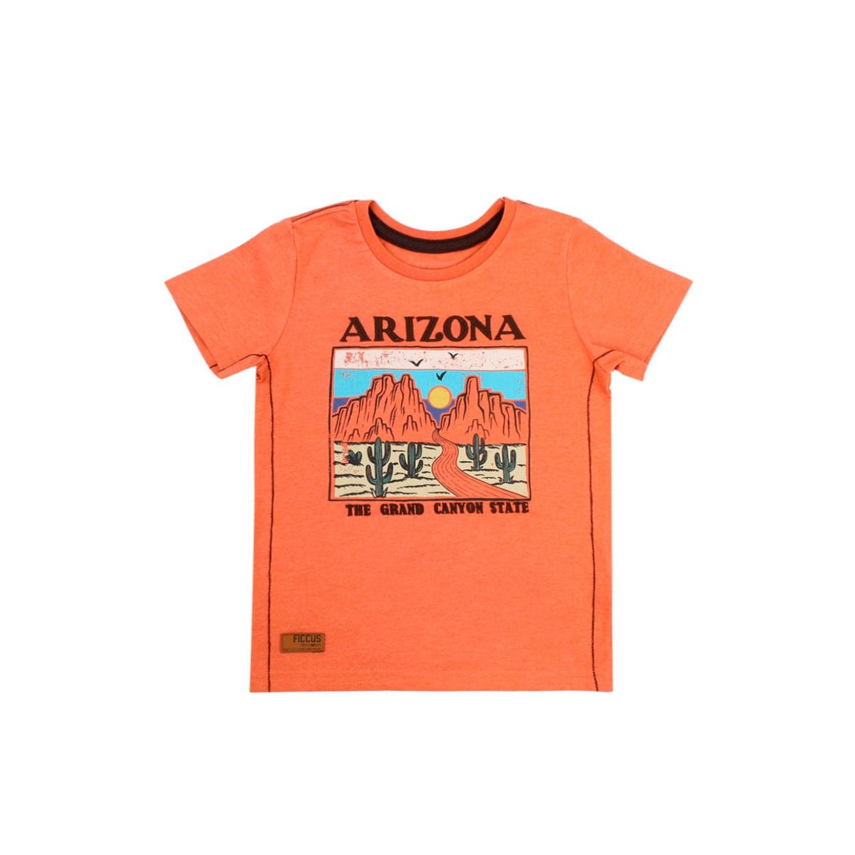 FICCUS - Polera Kids Niño Free Naranjo