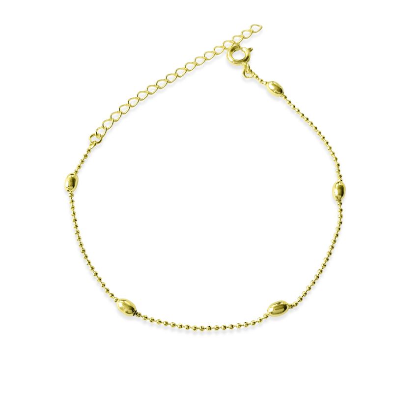 ANDREA COGGIOLA JOYAS - Pulsera 5 Melón Enchapado Oro 18 K