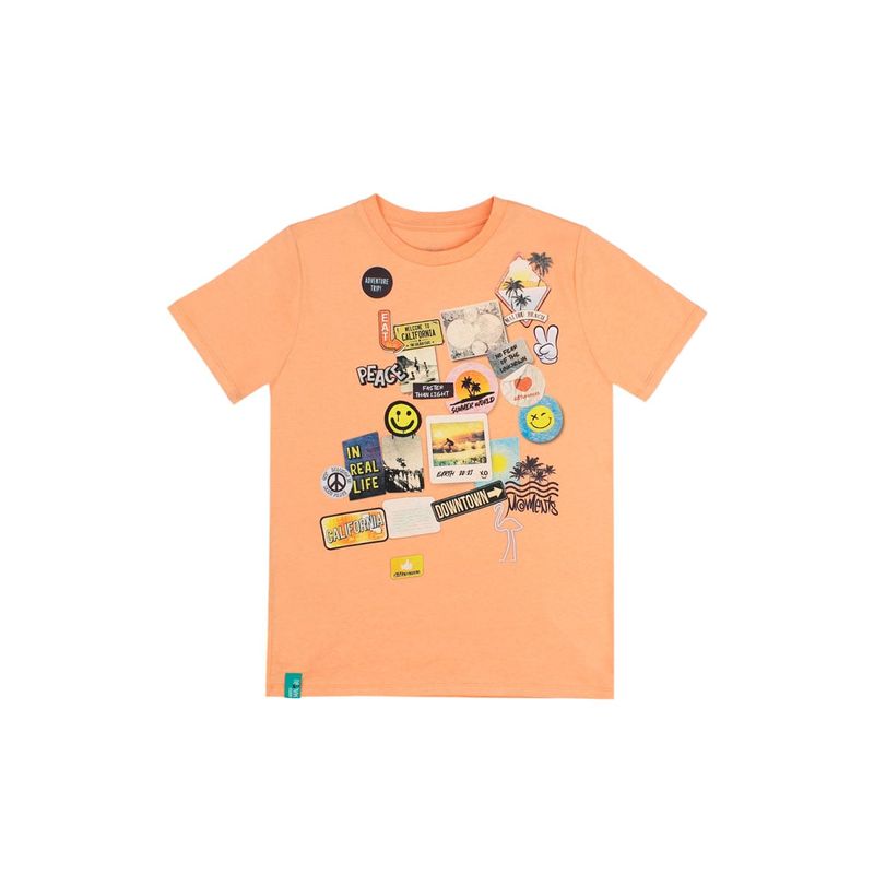 FICCUS - Polera Junior Niño Malibu Naranjo