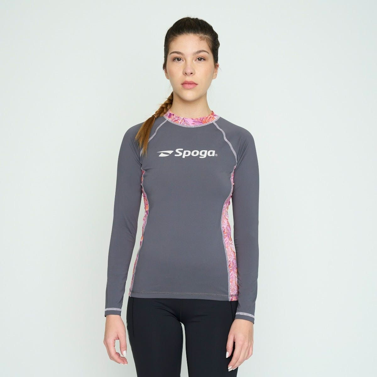 GENERICO - Polera Natación Mujer Spoga UV Gris