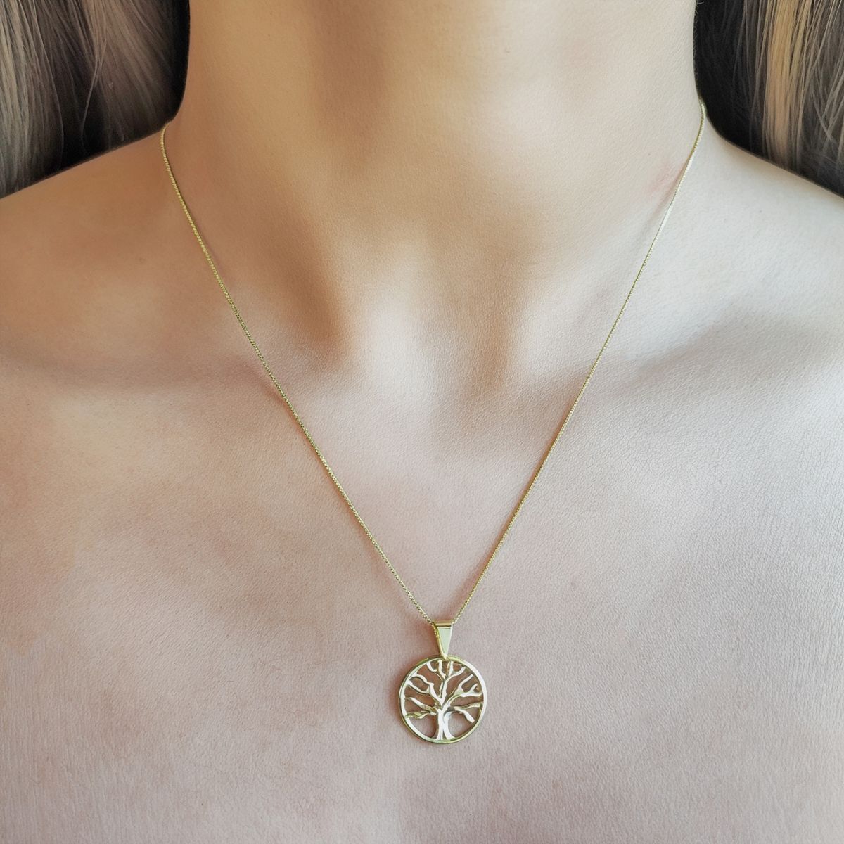 COGGIOLA - Collar Árbol De La Vida Veneciana Enchapado Oro 18K