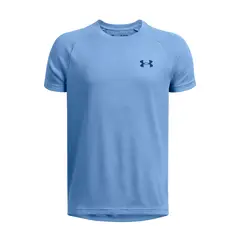 UNDER ARMOUR - Polera manga corta UA Tech niño Azul