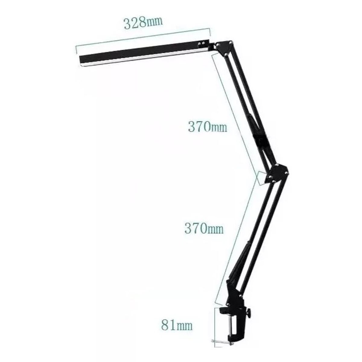 GENERICO - Lámpara Barra Led Flexible C Clip Escritorio Estudio Dibujo