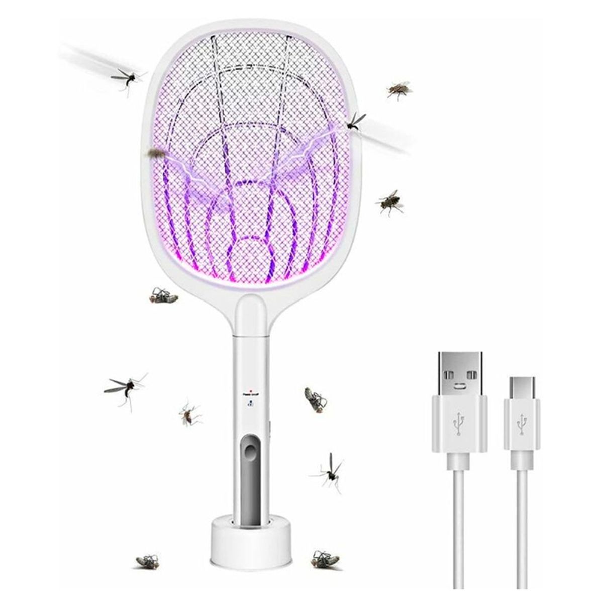 IRM - Matamoscas Eléctrico Mata mosquitos Automático Recargable