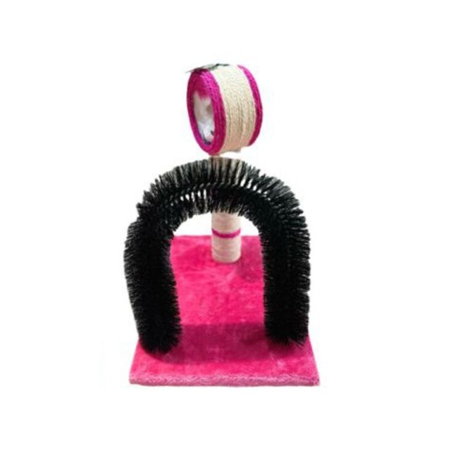 GENERICO - Rascador Torre Multiuncional Con Cepillo Para Gatos Juguete