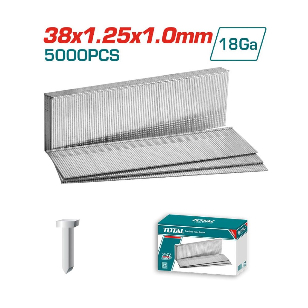 TOTAL TOOLS - Clavo 38mm 5000 piezas Super Total