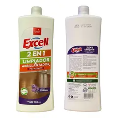EXCELL - Limpiador Y Abrillantador 2 En 1 900ml Pisos Flotante