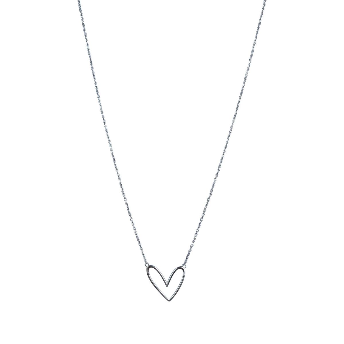 COGGIOLA - Collar Corazón Calado Plata Fina 925
