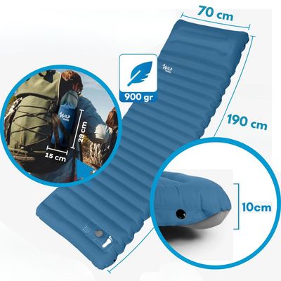 Imagen 2 del producto Colchoneta Inflable Trekking Ultraligera TrailMat WildTravel