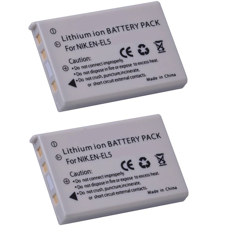 GENERICO - 2 BATERÍAS EN-EL5 NIKON ALTERNATIVA