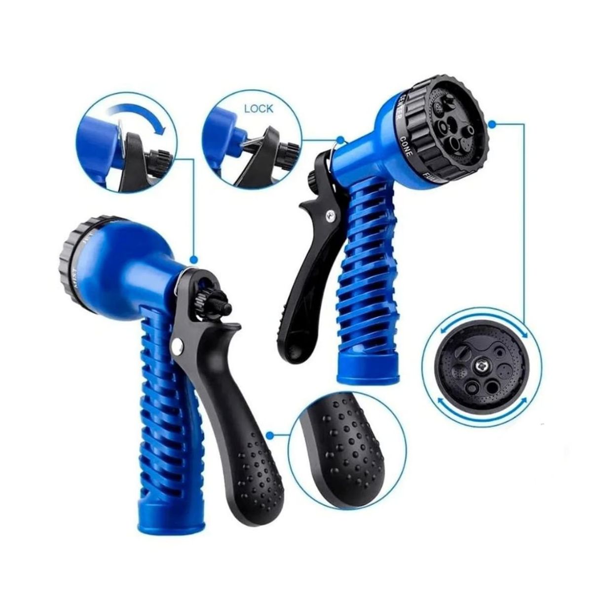 GENERICO - Manguera Retractil Expandible Jardin 45 Metros