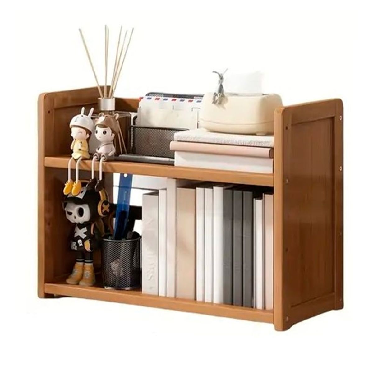 WAKESHOME - Estante De Madera 2 Niveles Organizador Cocina/ Baño Repisa