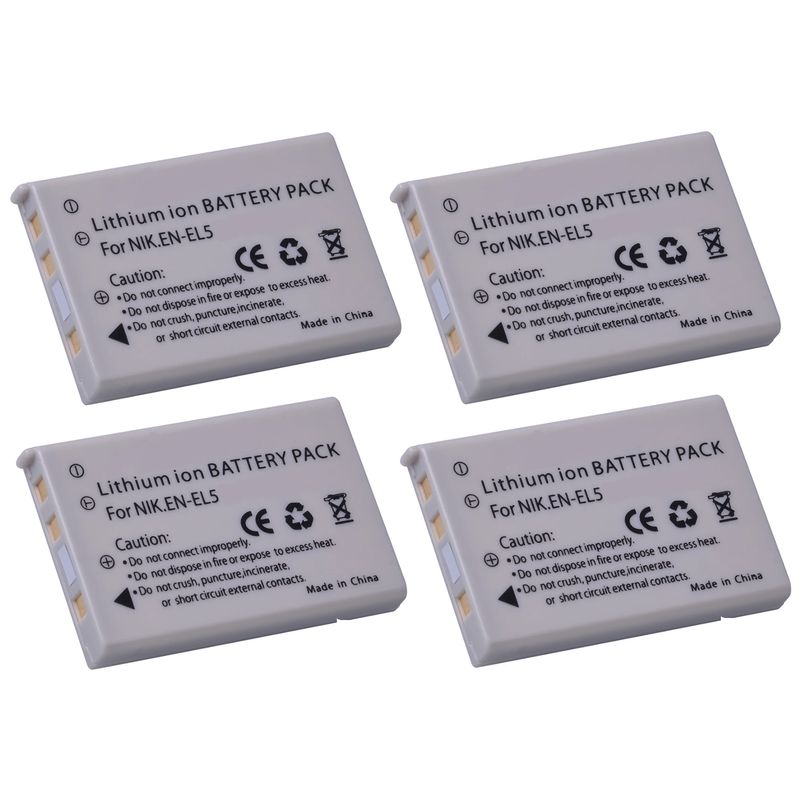 GENERICO - 4 BATERÍAS EN-EL5 NIKON ALTERNATIVA