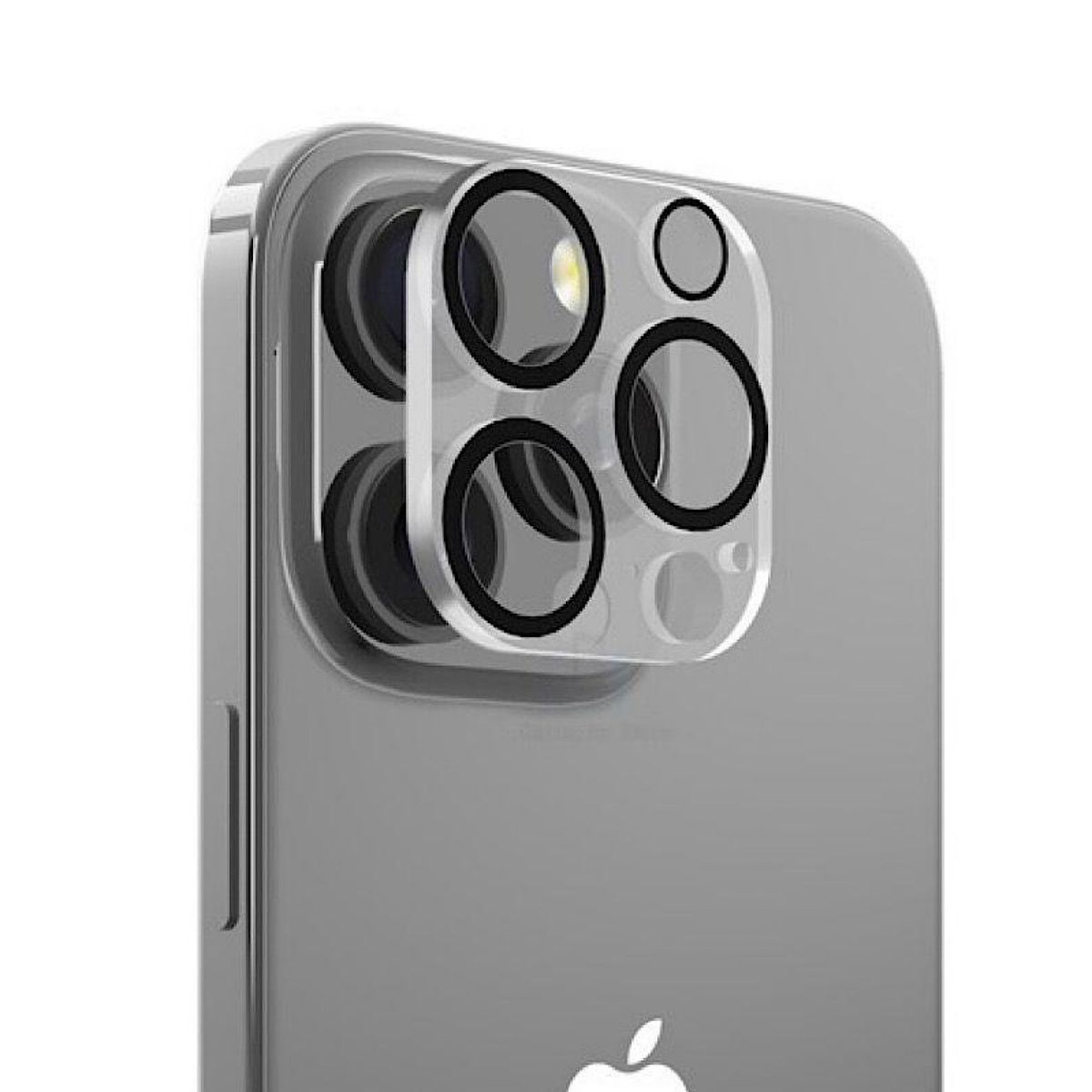 GENERICO - Lámina Camara iPhone 16 Pro/16 Pro Max - Borde Negro