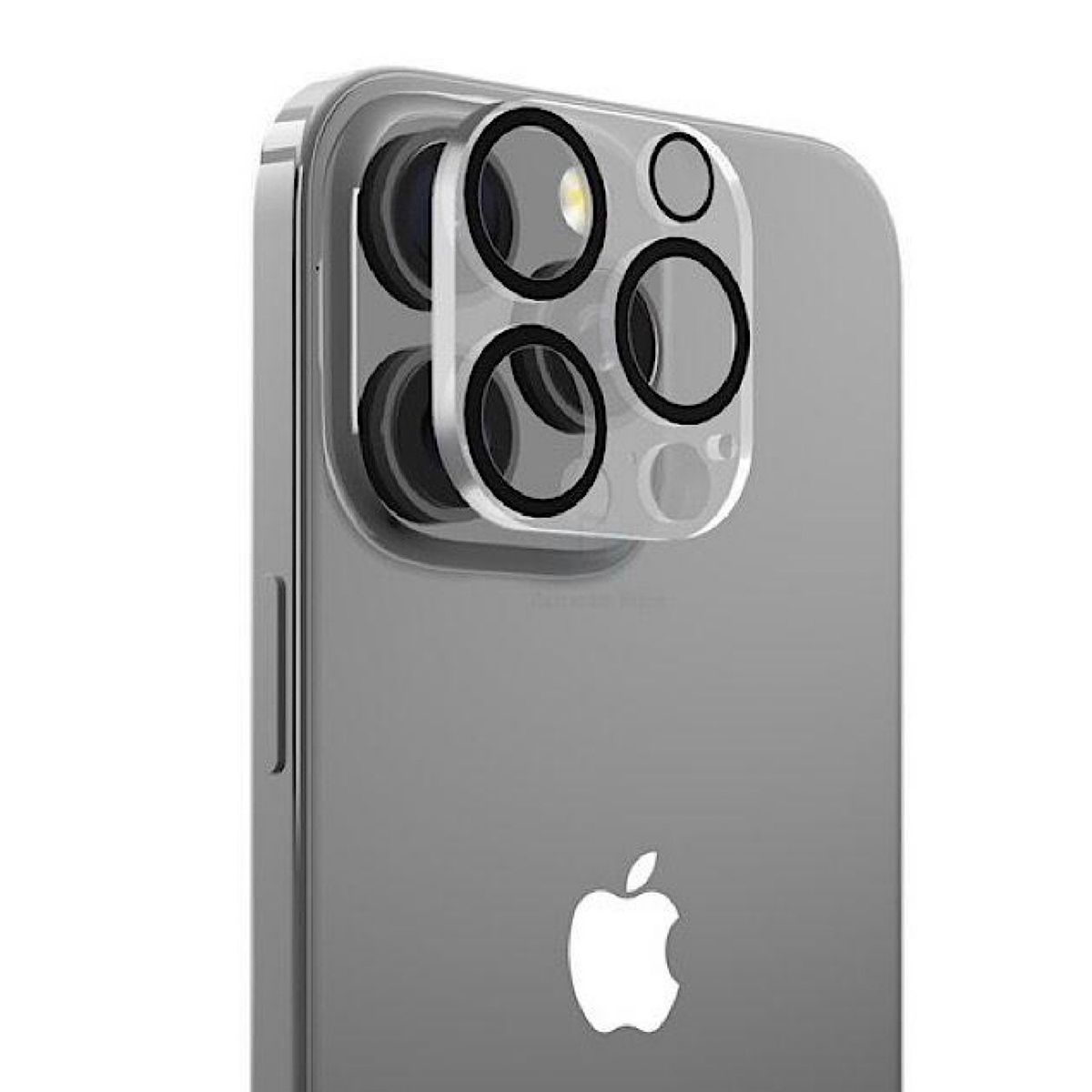 GENERICO - Lámina Camara iPhone 16 Pro/16 Pro Max - Borde Negro