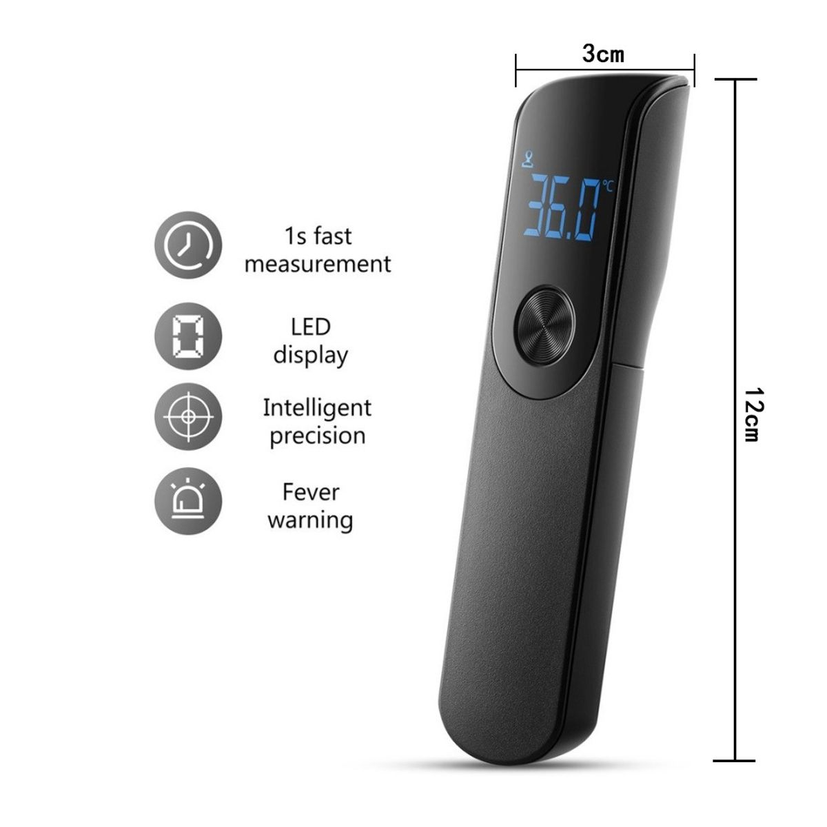 ATURE - Termómetro Digital Infrarrojo Médico Corporal Ambiental