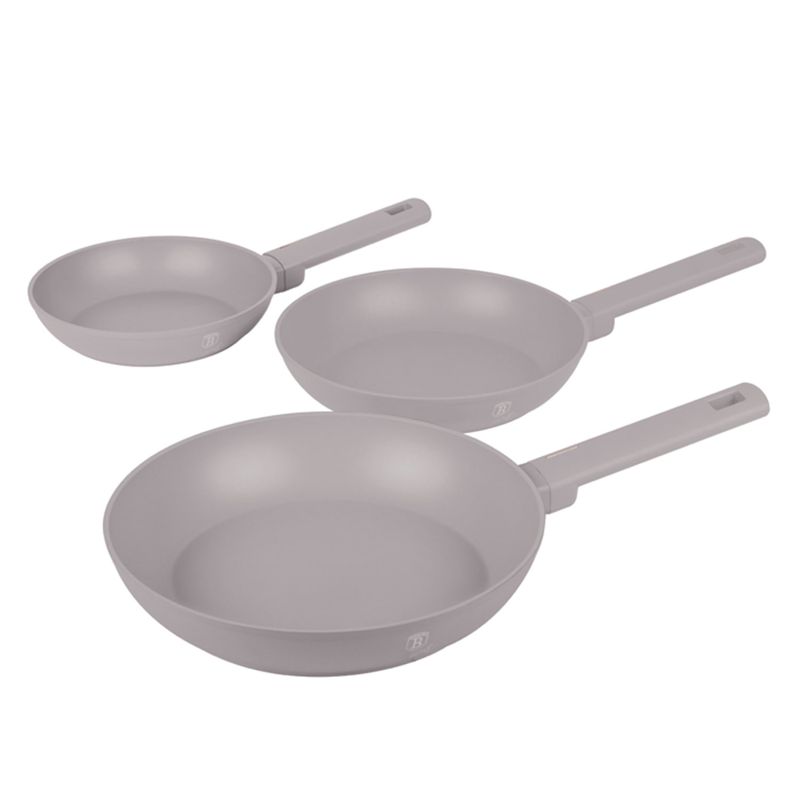 BERLINGER HAUS - SET DE SARTENES 3 PZS TAUPE COLLETION ANTIADHERENTE