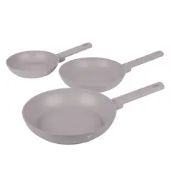 BERLINGER HAUS - SET DE SARTENES 3 PZS TAUPE COLLETION ANTIADHERENTE