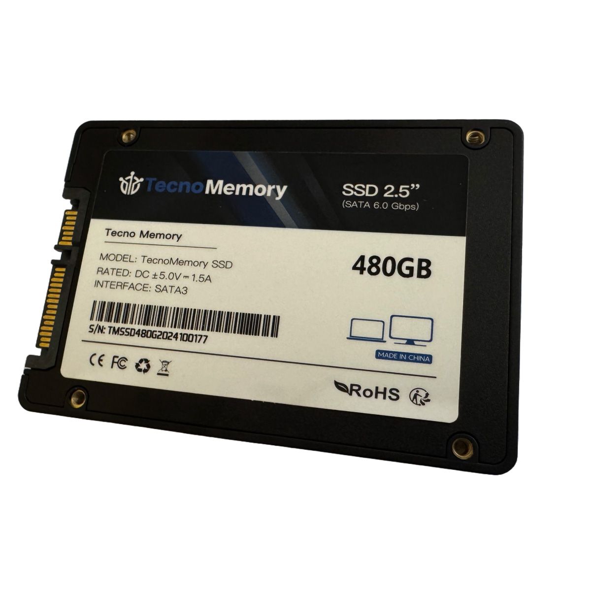GENERICO - Tecnomemory SATA3 480GB SSD
