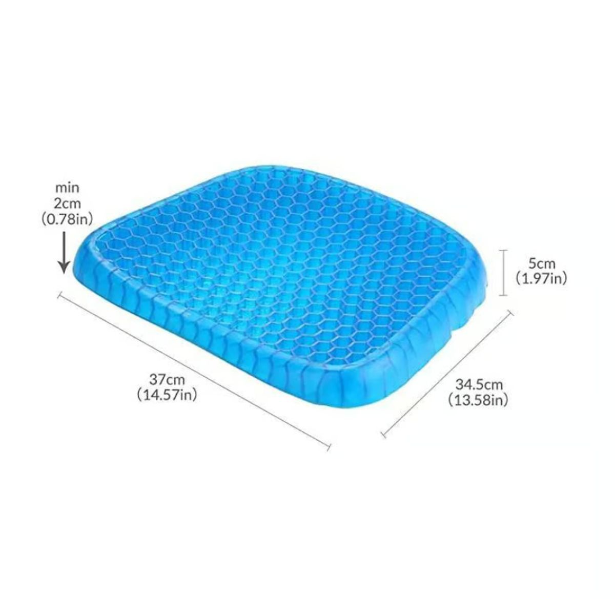 GENERICO - Almohada Cojín De Silicona Para Asiento Hogar Trabajo Auto