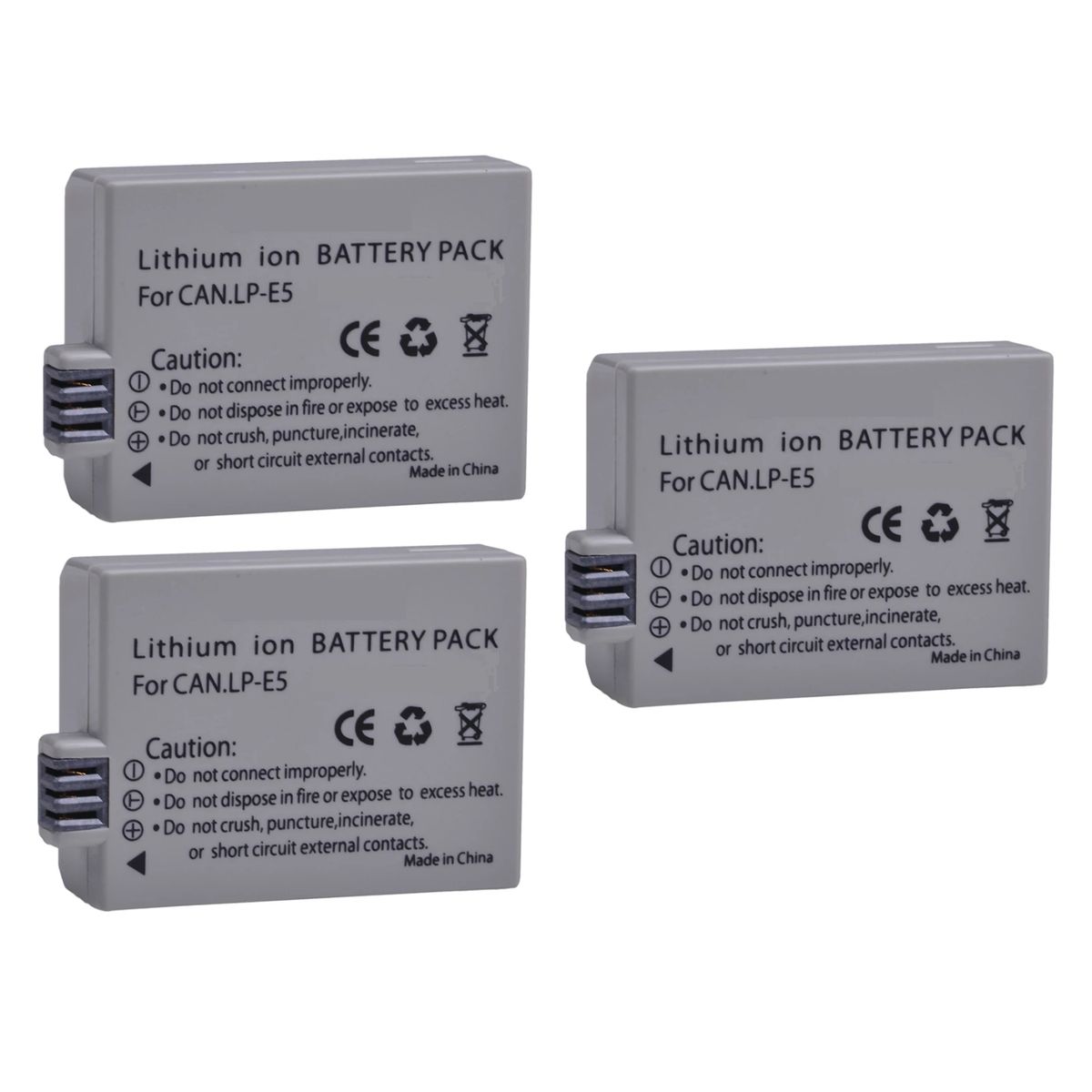 GENERICO - 3 BATERÍAS LP-E5 CANON ALTERNATIVA