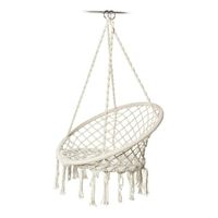 Silla Hamaca Colgante Columpio Terraza Beige
