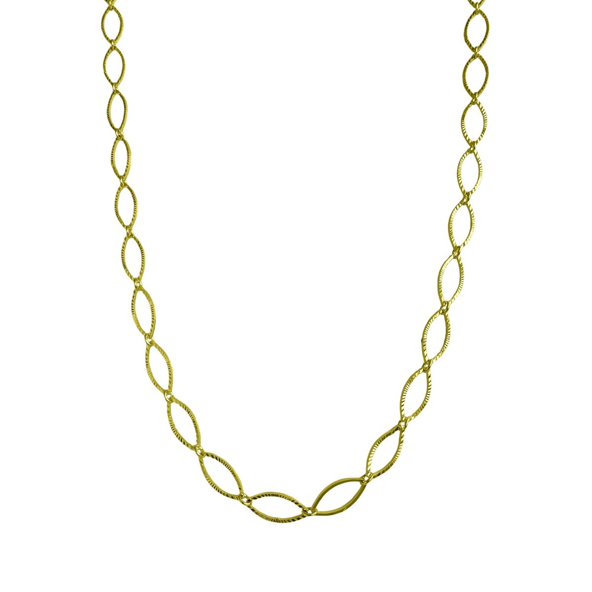 COGGIOLA - Collar Choker Ovalado Enchapado Oro 18K
