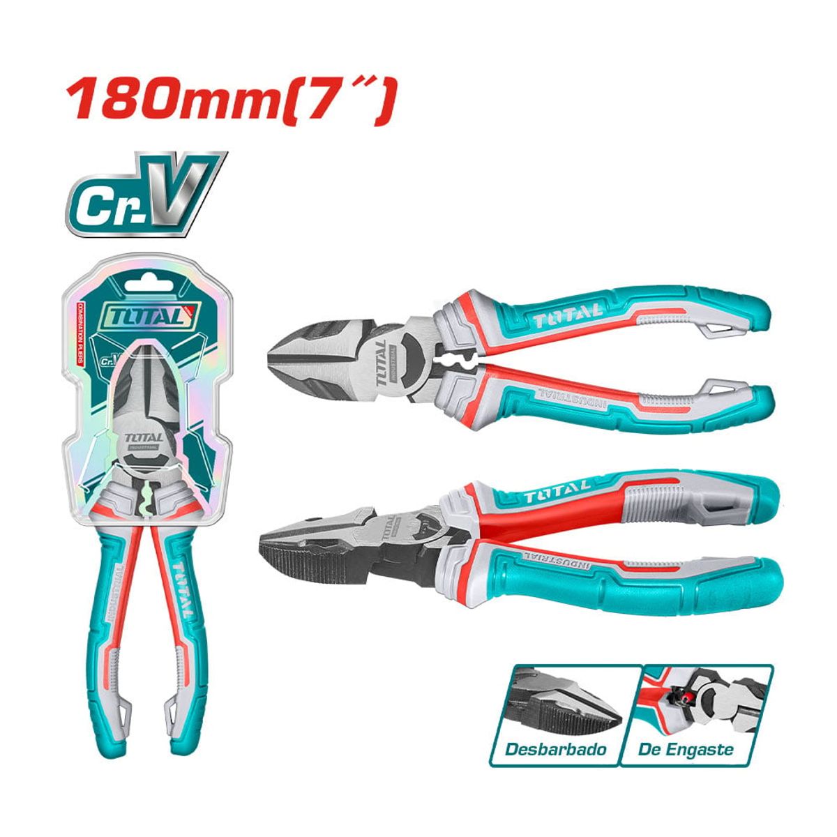 TOTAL TOOLS - Alicate corte Diagonal 7 Full Super Total