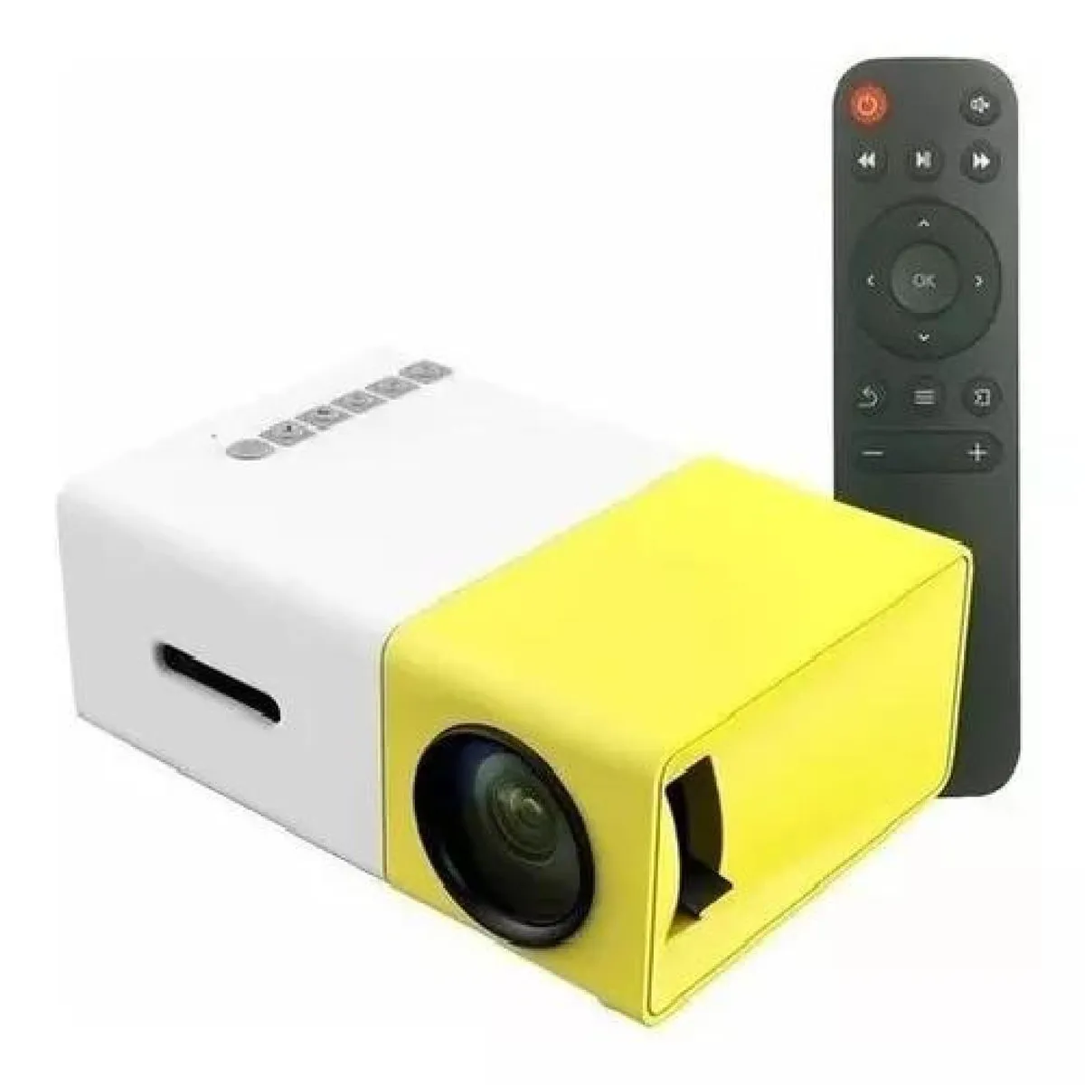 GENERICO - Mini proyector portátil Full HD mini projector T3 amarillo