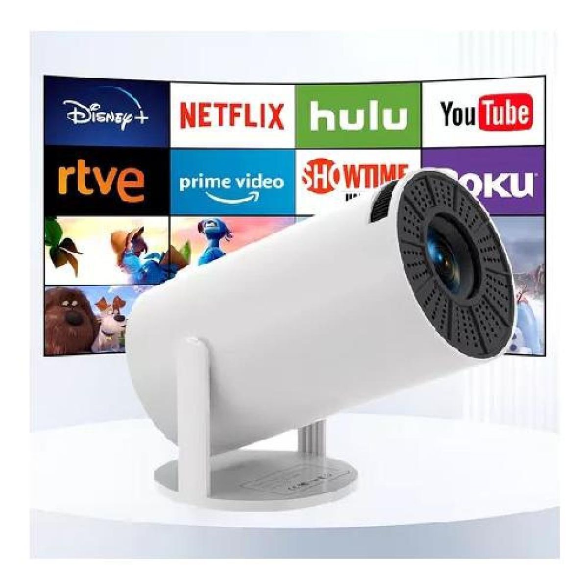 GENERICO - Proyector mini portátil profesional 4K HD LED 1080p 9000 lm