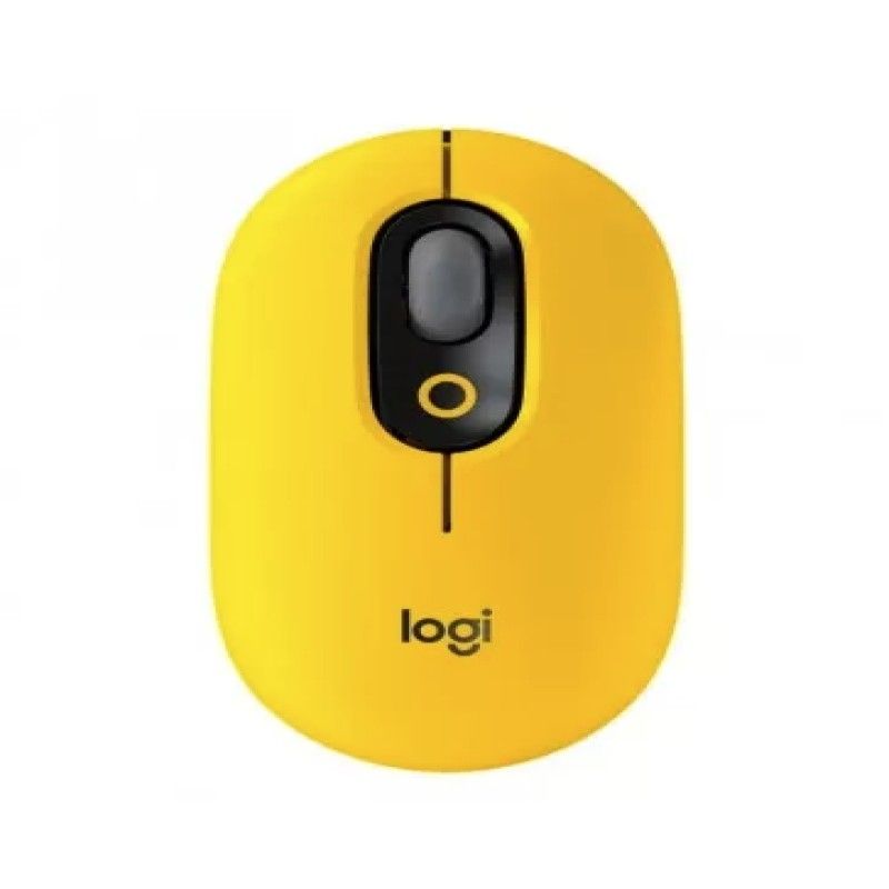 LOGITECH - Logitech POP Silent Wireless Optical BT Amarillo Emoji