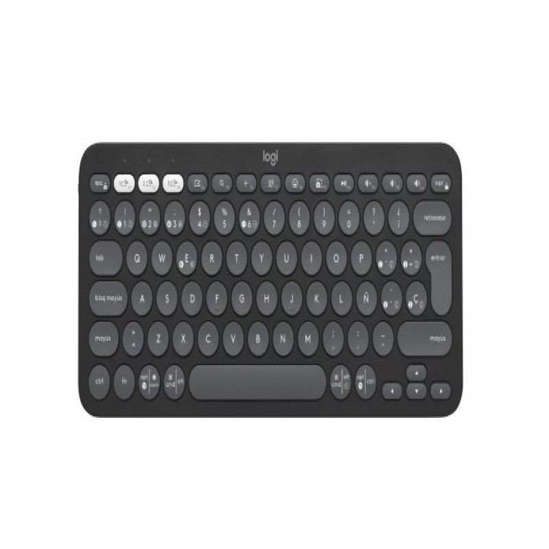 LOGITECH - Logitech K380s Pebble 2 Slim Wireless grafito español