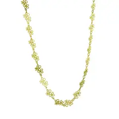 ANDREA COGGIOLA JOYAS - Collar Choker Doble Flor Calada Enchapado Oro 18K