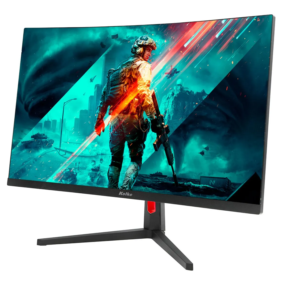 KOLKE - Monitor Gamer Curvo Kolke 27 100Hz 1Ms FHD Frameless - Negro