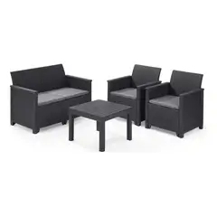 KETER - Set de Jardin Emma Grafito