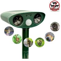 Repelente Gatos Perros Ahuyentador Plaga Ultrasonico Solar