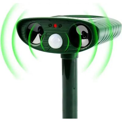 Imagen 2 del producto Repelente Gatos Perros Ahuyentador Plaga Ultrasonico Solar