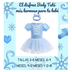 GENERICO - Disfraz Baby Princesa Celeste 3 - 6 Meses