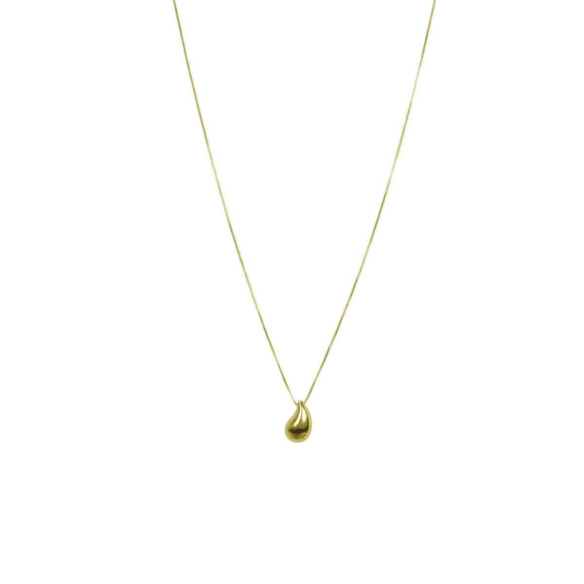 COGGIOLA - Collar Gota Curva Enchapado Oro 18K
