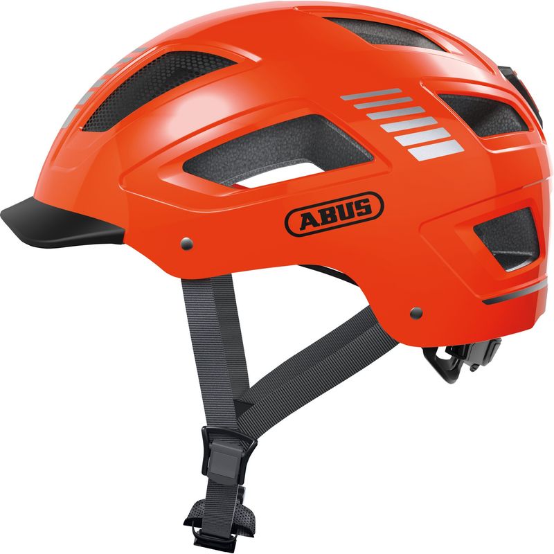 ABUS - Casco Bicicleta Hyban 2.0 Naranja Talla M 54 - 58 cm