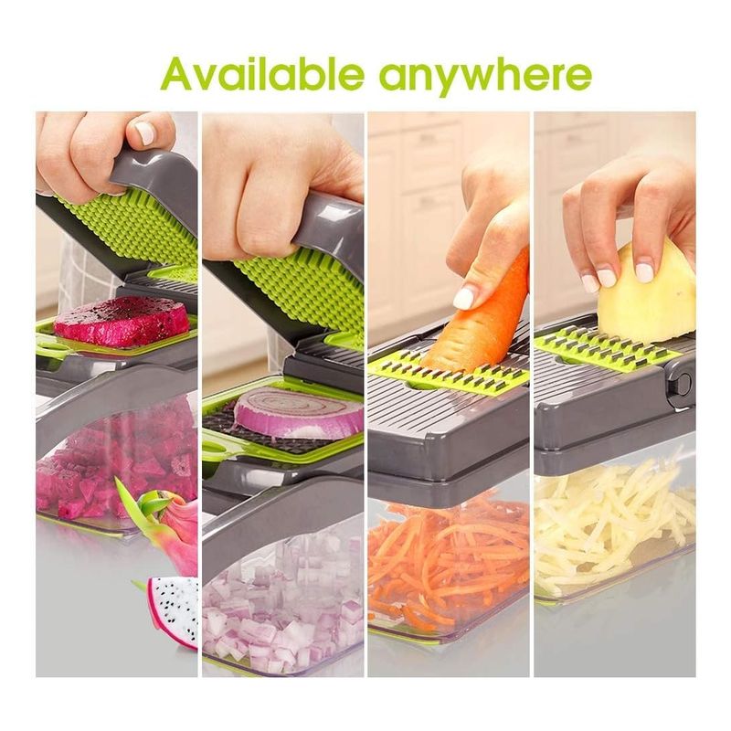 GENERICO - Rallador Picador De Verduras Juego Multiusos De 15 Pcs