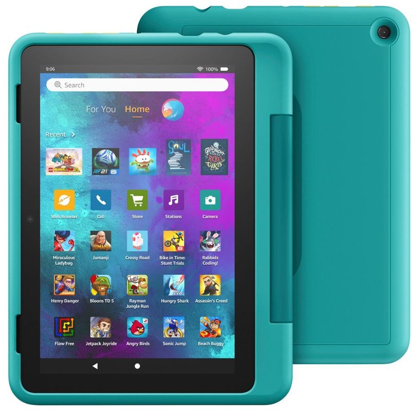 AMAZON - Tablet Niños Amazon Fire Hd 8 Kids Pro Con Protector Color Verde